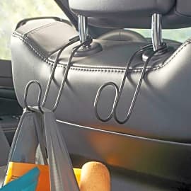 Evelots Car Headrest Seat Hooks-Purse/Grocery Bag-Super Strong Rubber