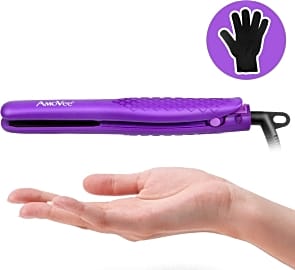 Amovee mini flat iron smart ceramic tourmaline hair straightener online