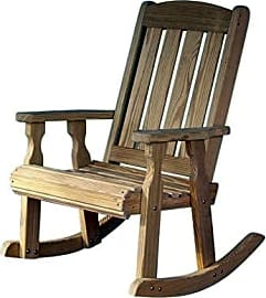 Amish heavy duty 600 lb store mission pressure treated rocking chair