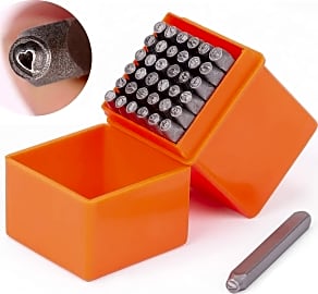 Number Letter Stamp Alloy Steel Stamp With Storage Box Punch Set