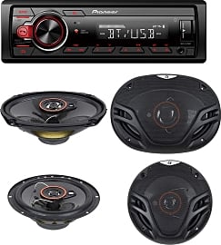 Pioneer bluetooth car audio bundle package deals