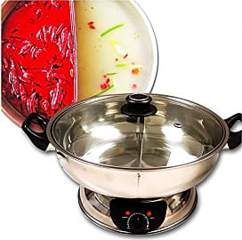 Stainless Steel Shabu Shabu Hot Pot, Dual Sided Yin Yang Hot Pot