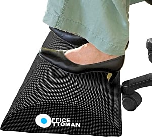 EUREKA ERGONOMIC Height Adjustable Rolling Ottoman: Office Footrest