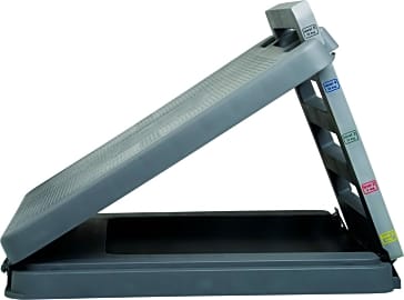 StrongTek Adjustable Wood Foot Rest, 3-Level Incline for Work & Home