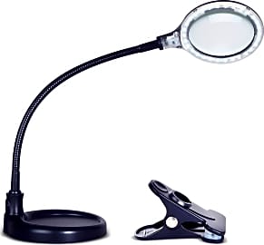 SURENSHY Magnifying Glass, 10X Magnifier with 8 LED Lights