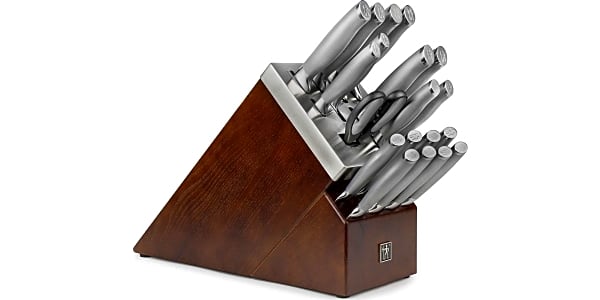 Farberware Edgekeeper 13 Piece Self Sharpening StainlessSteel Hollow Handle  Knife Block Set