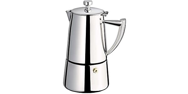 Primula Stainless Steel Stovetop Espresso Maker, 4-6 Cup, Soft Grip Handle