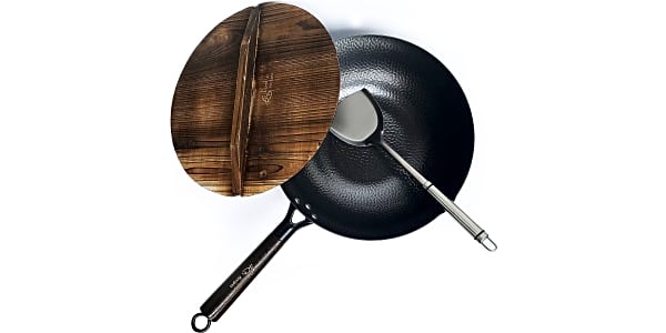 Mauviel M'STEEL Black Carbon Steel Crepe Pan With Iron Handle, 9.4-In, Mauviel USA