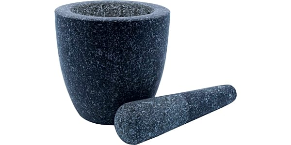 Granite Mortar and Pestle Set Solid Stone Grinder Bowl 6.4 For Guacamole  Herbs