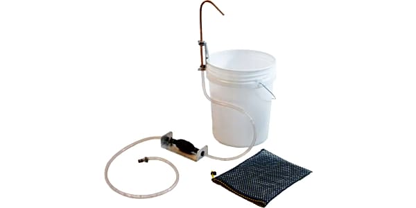 CaterGator 5 Gallon Insulated Black Portable Handwash Station with Lavex 10  Gallon Bucket