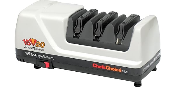  Chef'sChoice 4643 Manual Knife Sharpeners 15 and 20-Degree for  Serrated and Straight Knives Diamond Abrasives, 2-Stage, Gray: Sharpening  Stones: Home & Kitchen