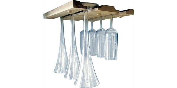 Architec AirDry Wine Glass Drying Rack, No-Tip design Holds 4 Glasses
