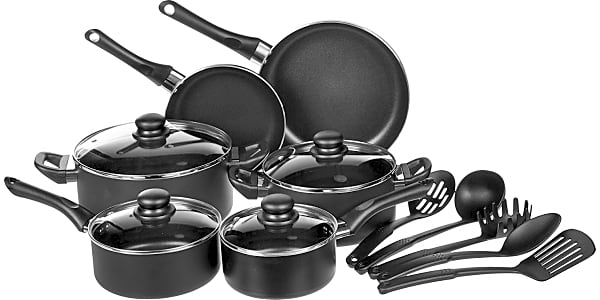 Paula Deen Signature Porcelain 15 Piece Aluminum Non Stick Cookware Set &  Reviews