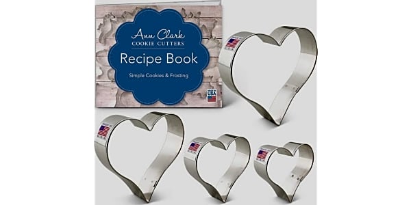 Ann Clark Cookie Cutters 9-Piece Numbers Cookie Cutter Set Birthday Number Cookie Cutters with Recipe Booklet