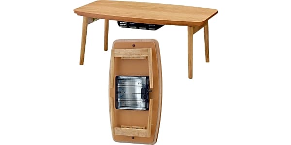 Foldable outlet kotatsu table