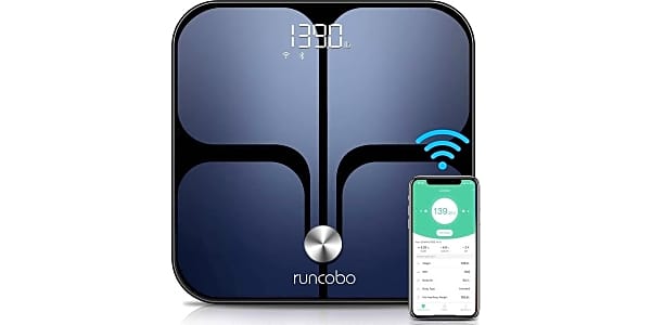 Digital Scale, Runcobo Wi-Fi Bluetooth Auto, Switch Smart Scale Digital  Weight, Premium Body Fat Scale for Weight, 14 Body Composition Monitor