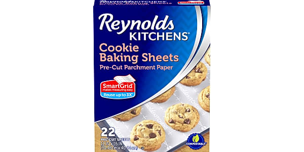 Reynolds Kitchens Cookie Baking Sheets, Pre-Cut Parchment Paper