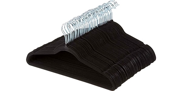  Zober Velvet Hangers 100 Pack - Heavy Duty Black