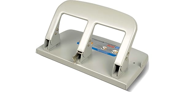 Dove Technologies - 6-Sheet Trident Binder Punch, Three-Hole, 1/4