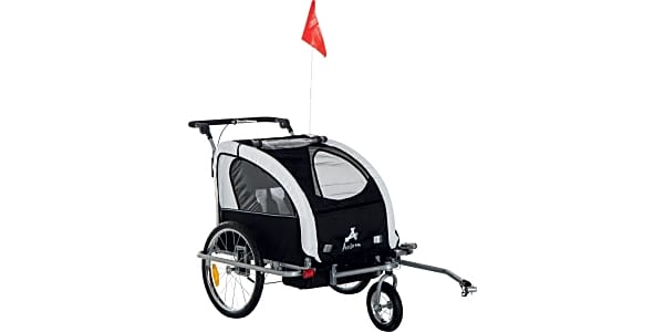 Aosom elite ii 3in1 double child bike trailer hot sale