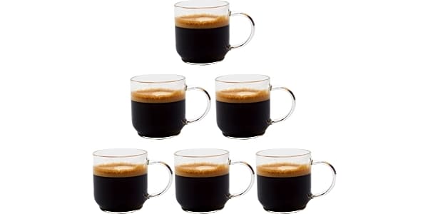 Kitchables Espresso Cups Shot Glass Coffee Set of 4 - Double Wall Thermo  Insulated