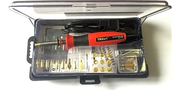 TRUArt Kit With With Extra Pen, Wood and Leather Pyrography Set