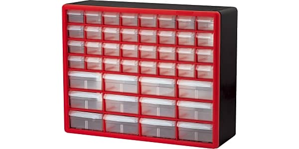 Akro-Mils 10124 24 Drawer Plastic Parts Storage - Black for sale