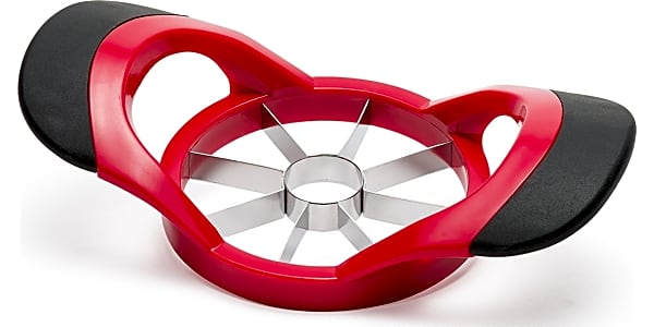 Amco Dial-A-Slice Stainless Steel Blade Apple Slicer in Red 