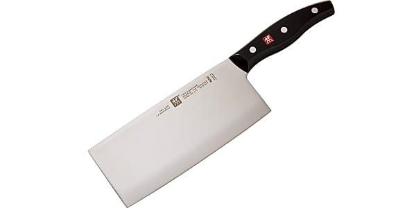 SHI BA ZI ZUO 7 Inch Stainless Steel Heavy Duty Bone Cleaver Butcher Knife  Full Tang Handle with Heft