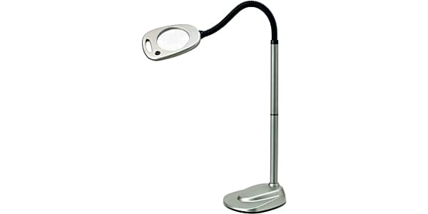 daylight24 Floor Standing Magnifying Glass with Light and Stand - White