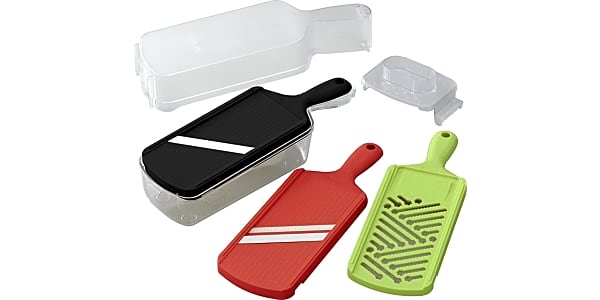 Kyocera Advanced Ceramic Slicer Set with Adjustable Mandoline, Julienne  Slicer, and Grater