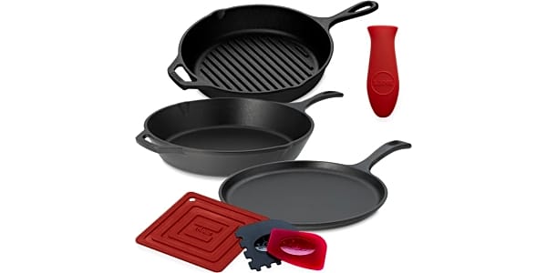 Lodge L6SPA41 Essential Cast Iron Cookware Set