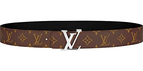 Louis Vuitton, Accessories, Louis Vuitton Black Studded Claus Initiales  Belt