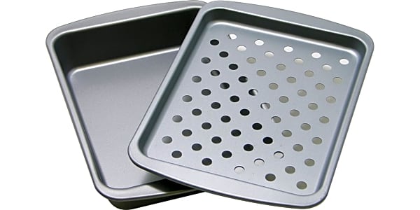 Broiler pan for top toaster oven