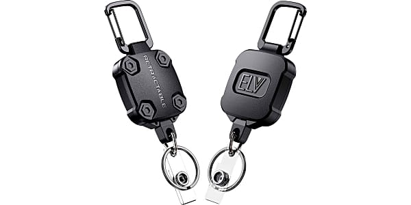 elv retractable id badge holder