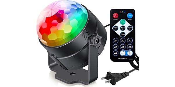 Kicko Disco Light Multi-colored Led Revolving Strobe Light Ball : Target