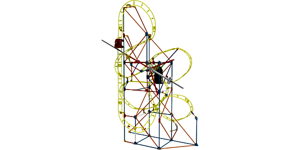 Knex clock cheap work roller coaster