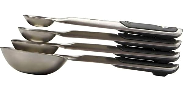 Fsdifly-Stainless Steel Measuring Spoons 5 Piece Stackable Set - Measuring  Se