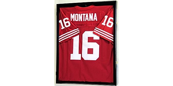 DisplayGifts Large Jersey Display Case Frame Shadow Box to Display a Sport  Jersey Military Uniform Motorcyle Jacket, Football Baseball Hockey Jersey,  UV Protection Acrylic Door 