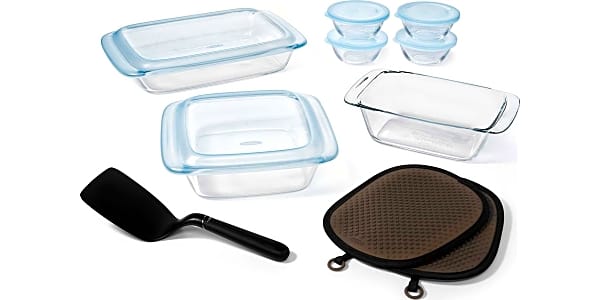 ChefLand 3-Compartment Microwave Safe Food Container with Lid