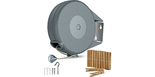 Riveda retractable clothesline portable heavy duty indoor and outdoor single clothes drying rack discount