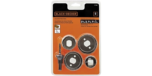 Black and decker hole saw kit hot sale