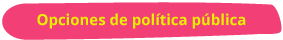 Opciones de poltica pblica