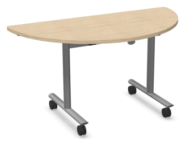 Table demi-lune à plateau abattant - Solution