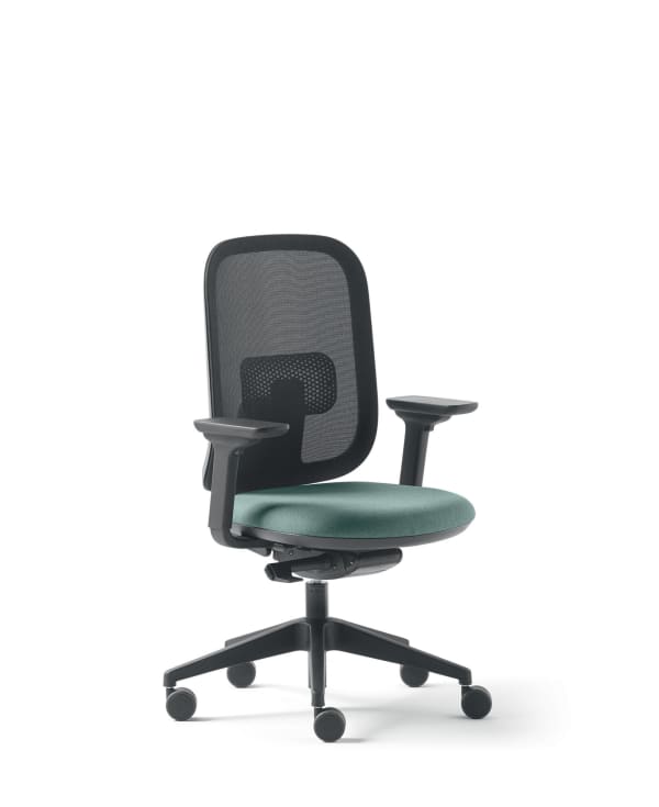 Fauteuil haut dossier résille, accotoirs 3D - Alaia by Sokoa