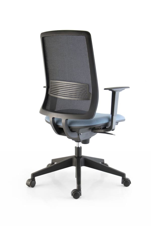 Fauteuil dos résille + RL, synchro+TA, accotoirs 1D - Luz