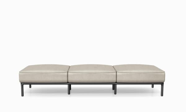 Banc 3 places (3 poufs) - Rhune