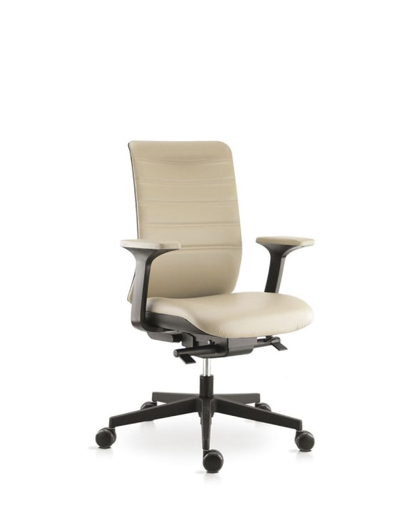 Fauteuil haut dossier, coques noires - Wi-Max