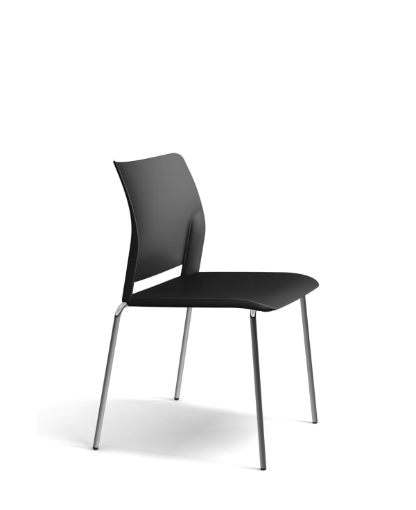 Chaise 4 pieds, assise et dos PP - Adela