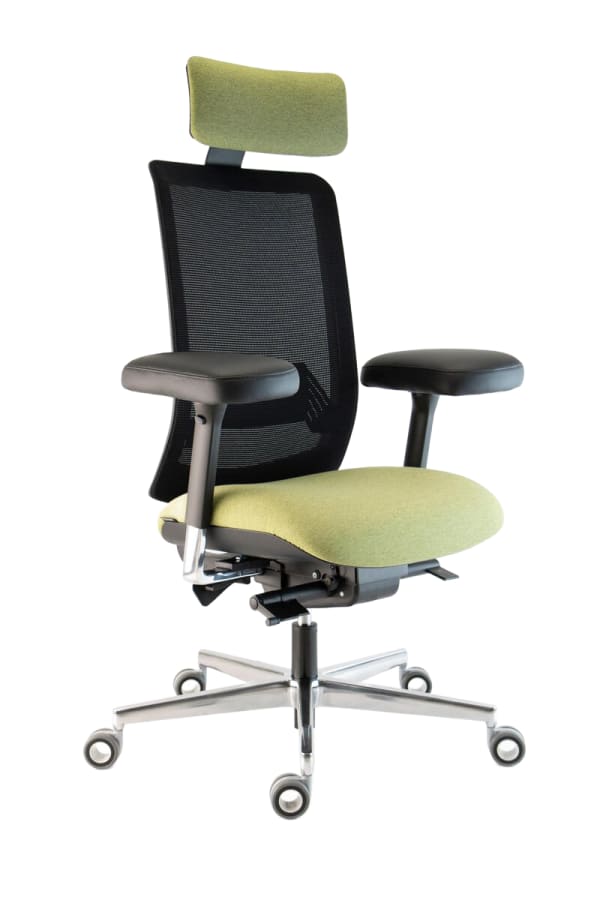 Fauteuil haut dossier résille + têtière - Wi-Max Ergo
